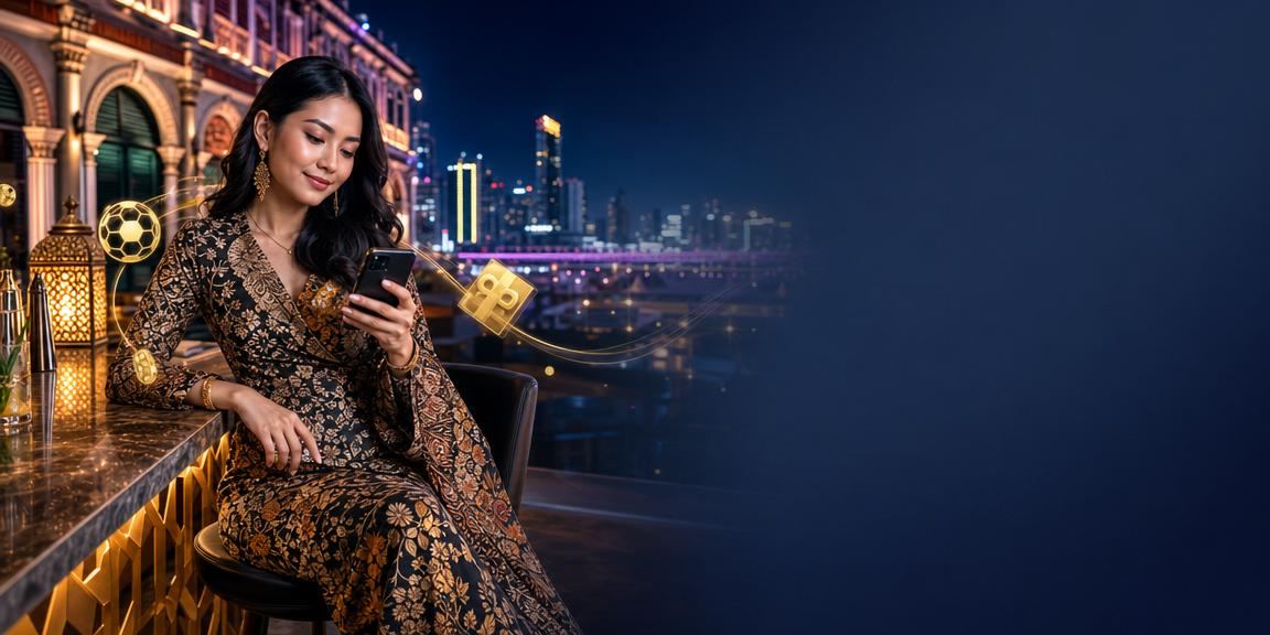 Pemain Selangor menggunakan kasino mudah alih dengan tema batik tempatan
